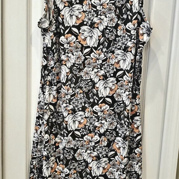Emi & Joe Sleeveless Collared Floral Dress ~ Size M - Picture 6 of 7